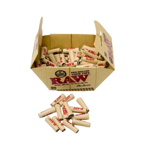 Raw Tip Filter / Pre Rolled Cone Perfecto 100 Pack